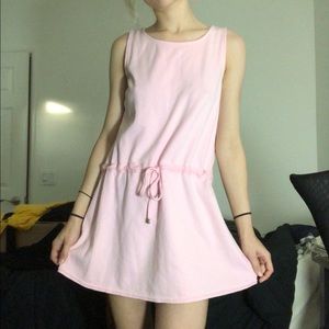 tie waist vintage mini dress